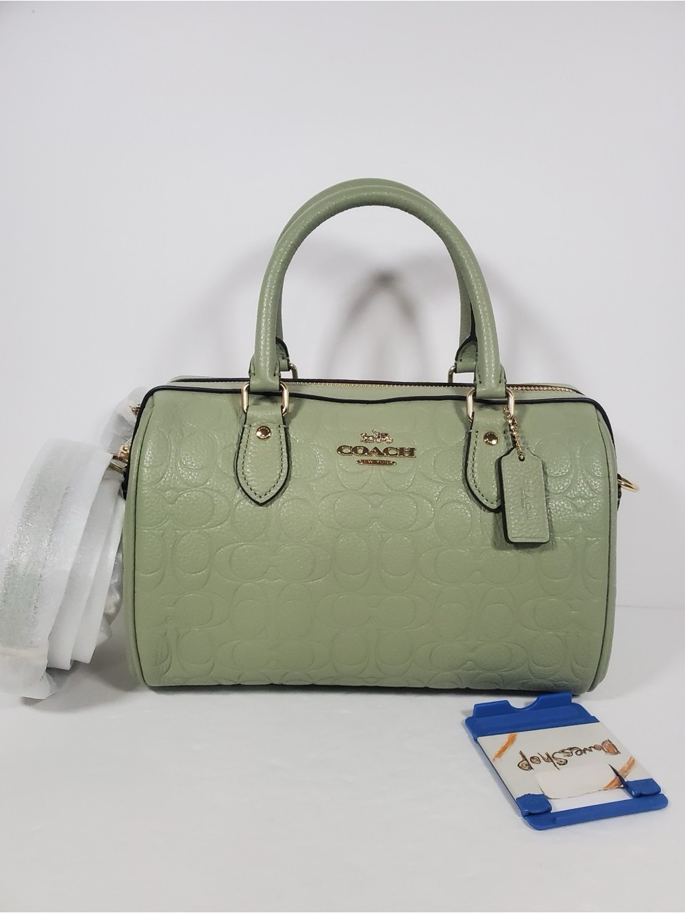 Coach Rowan Satchel Bag In Signature Leather NWT